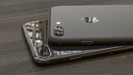 iPhone7深黑色和钢琴黑颜色对比