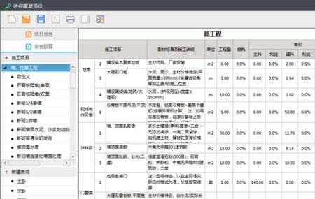 迷你家装造价