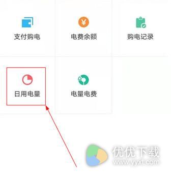 掌上电力怎么查日用电