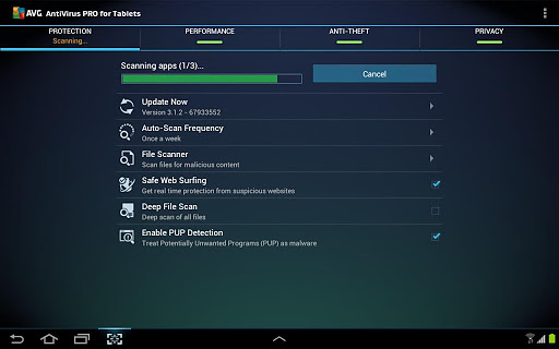 AVG杀毒软件安卓平板专业版 V5.1.3.1