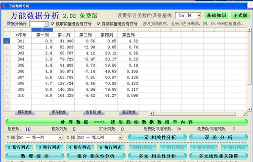 万能数据分析软件(数据分析软件下载) v2.02免费版