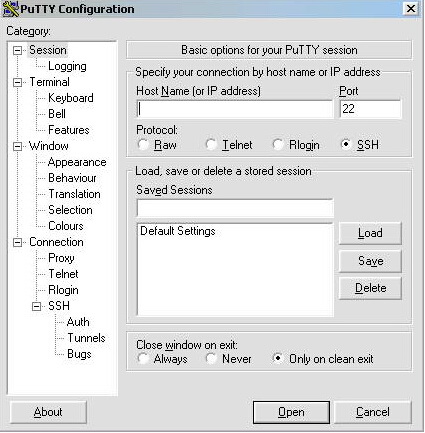 PuTTY 0.65（SSH、Telnet客户端）