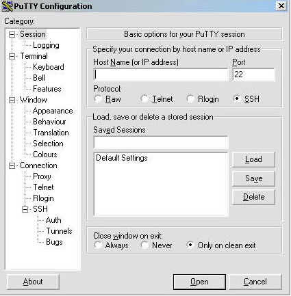 PuTTY 0.65（SSH、Telnet客户端）