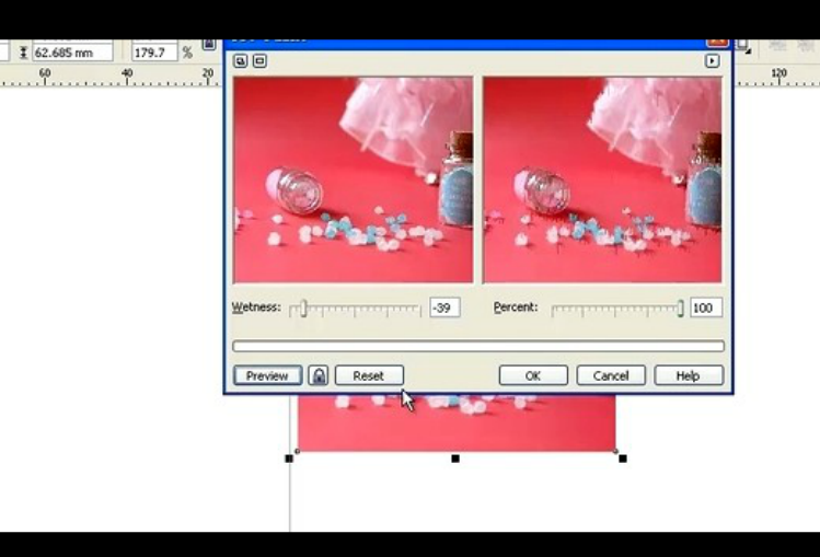 CorelDRAW教程-湿笔画的应用