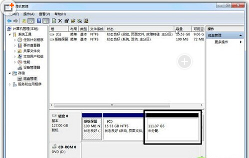 win7系统盘分区的方法2