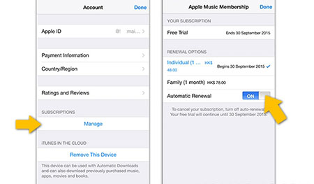 Apple Music防止试用到期后自动续费教程2