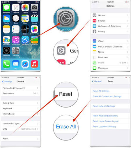 教你如何抹去iPhone所有的数据内容2