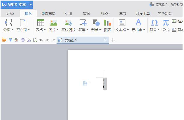 WPS分数