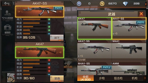 CF手游AK47SS属性介绍