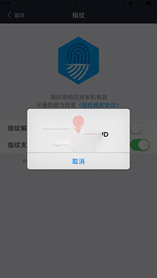 支付宝指纹解锁设置方法教程6