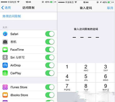 iPhone访问限制密码忘记了怎么办2