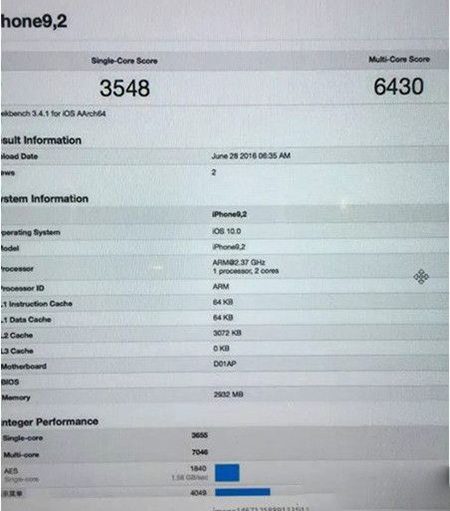 iPhone7性能参数介绍