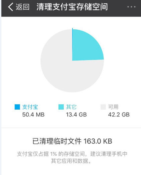 iPhone支付宝缓存清理方法4